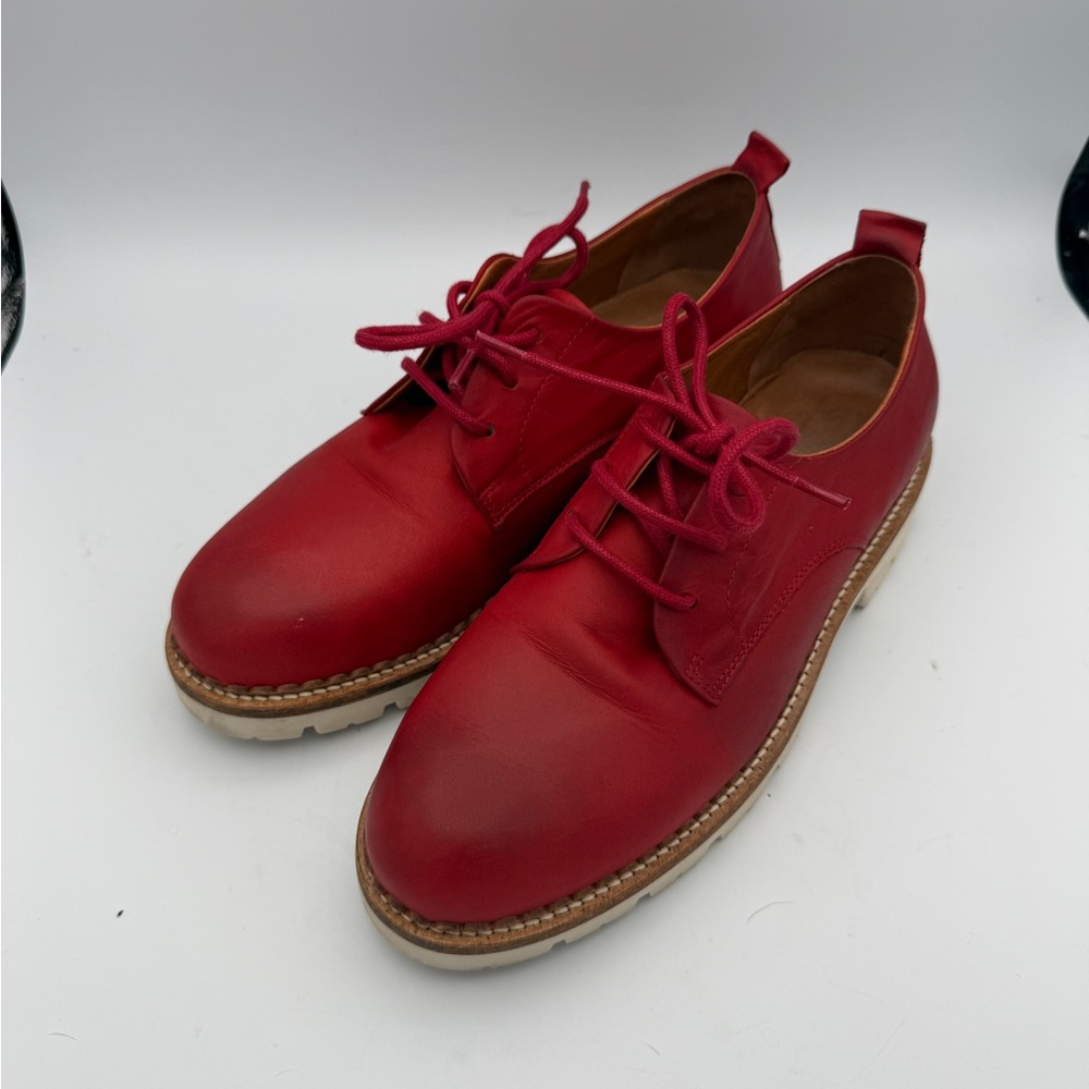 Miz Mooz Red Leather Women's Oxfords 40/9.5